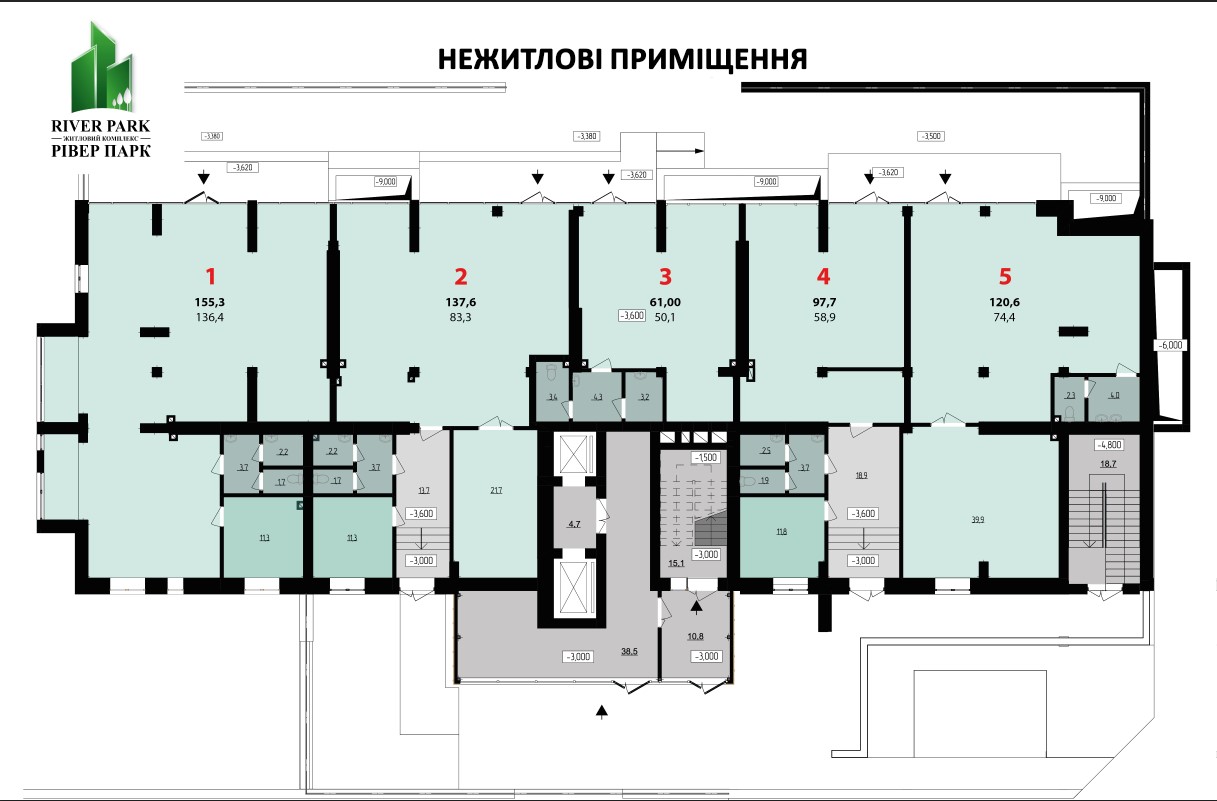 Рівер Парк нежитлові приміщення